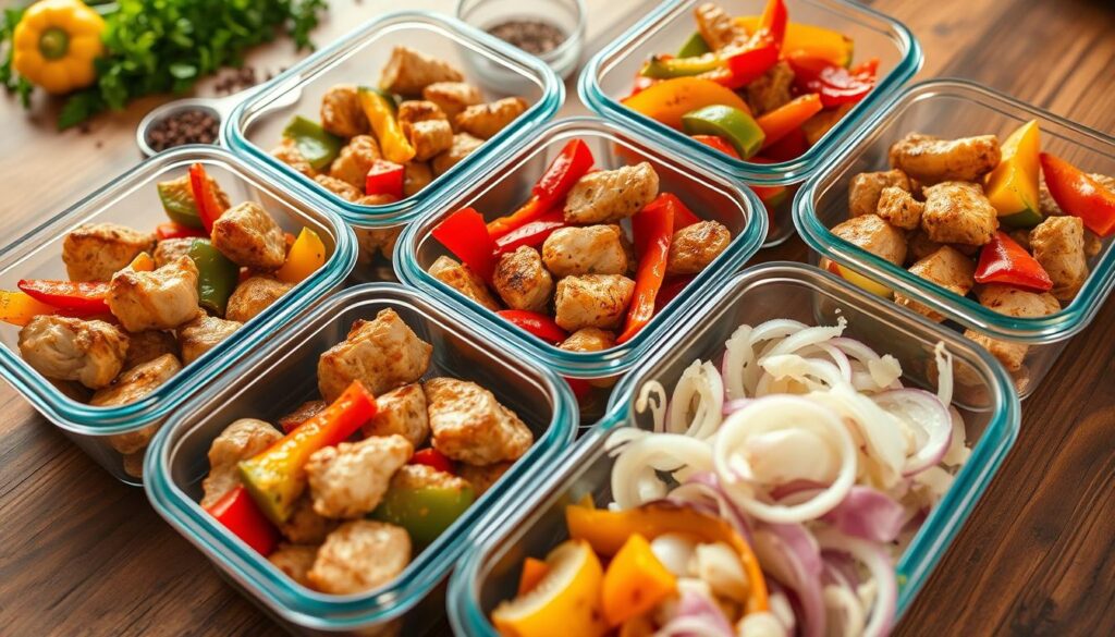 Chicken and Roasted Peppers Meal Prep