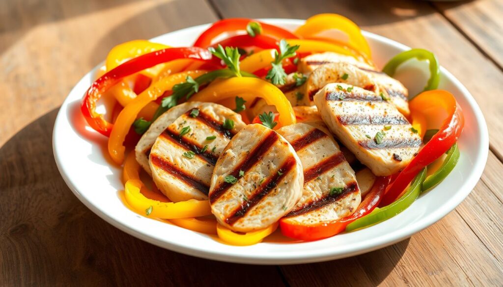 Low-Carb Chicken and Bell Peppers Dish