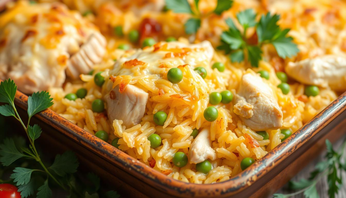 chicken and yellow rice casserole