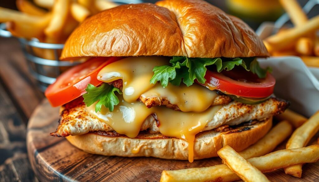 chicken steak and cheese